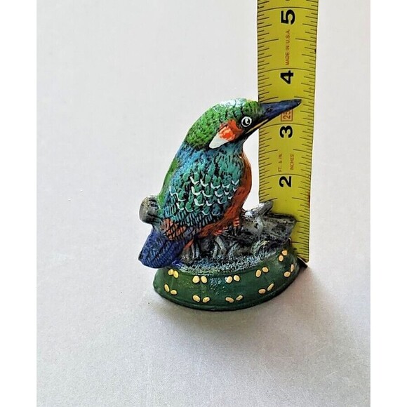 Cast Iron Bookends Bird Hummingbird Rare Old Birds - Picture 14 of 16